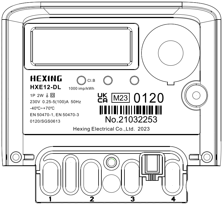 Hexing 1Ph - Bidirectional Meter HXE12D
