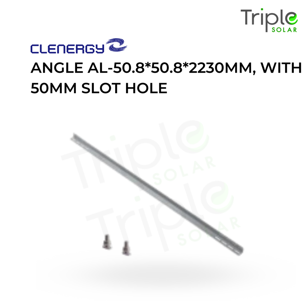Angle AL-50.8*50.8*2230mm, with 50mm slot hole(ER-AA-50/2230/50)( 2 x T Bold needed)