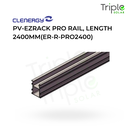Black Aluminium Rail 2.4m SolarRoof Pro PV-ezRack