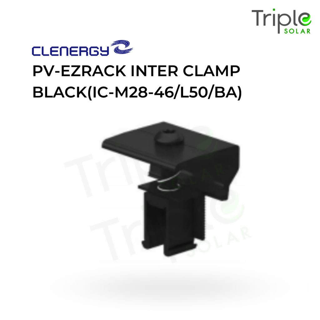 PV-ezRack Inter Clamp 28-46mm, Black(IC-M28-46/L50/BA)