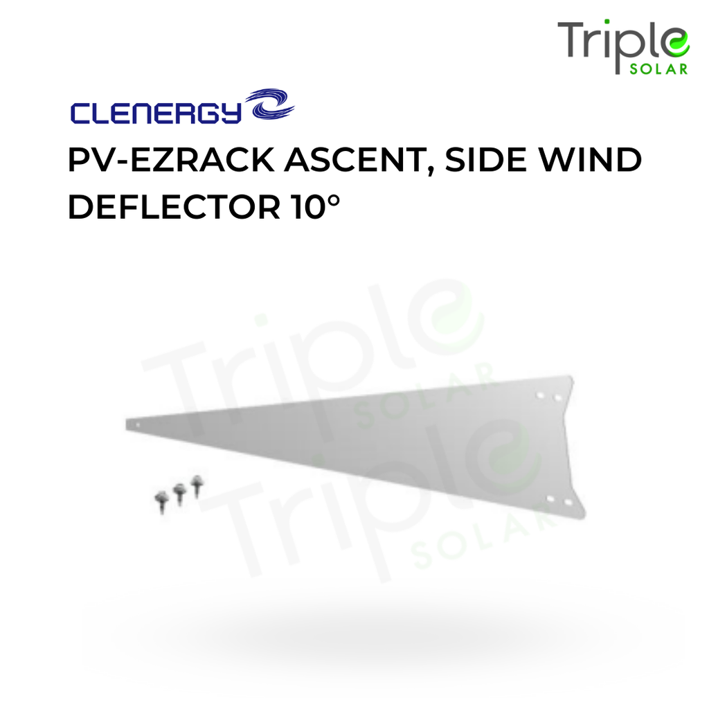 PV-ezRack Ascent, Side Wind Deflector 10°(SWD-AC/10) (3 self drilling screw inside the box)