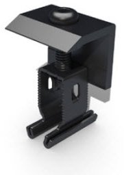 Renusol End Clamp+ 30 - 50mm Black (R420081-BE)