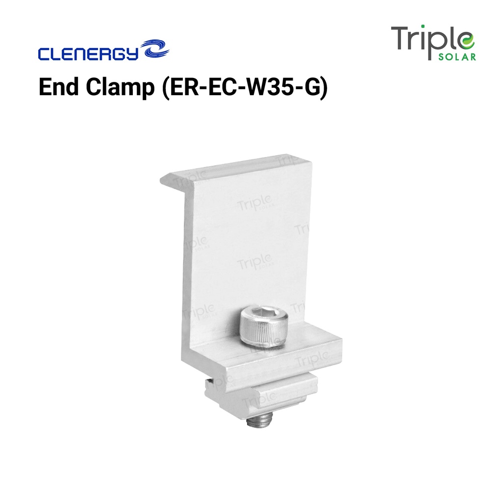 Clenergy Ground Mount End Clamp ER-EC-W35-G
