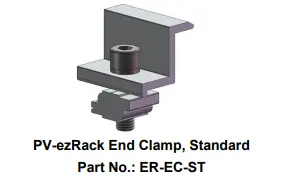 Clenergy Ground Mount End Clamp (ER-EC-W35/L50/B)