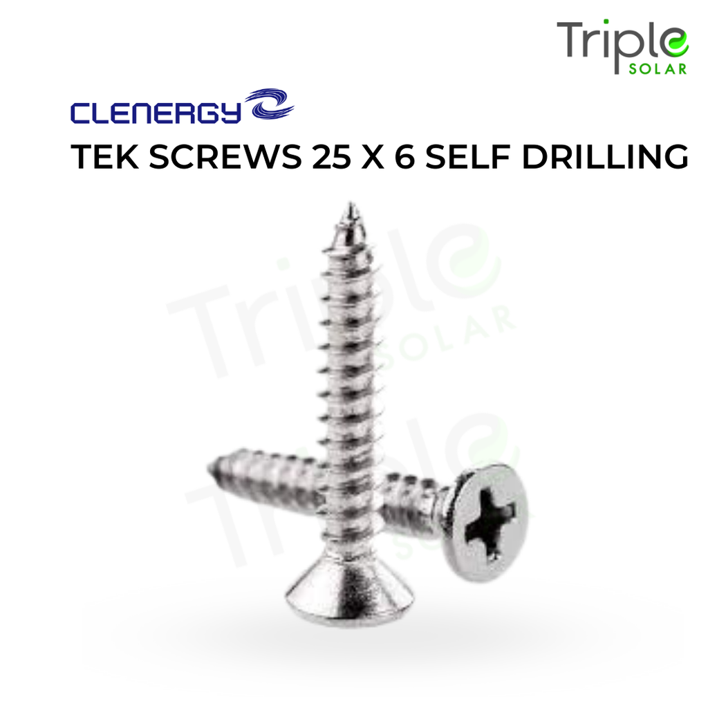 Clenergy Tek Screws (US-6/25/CU)