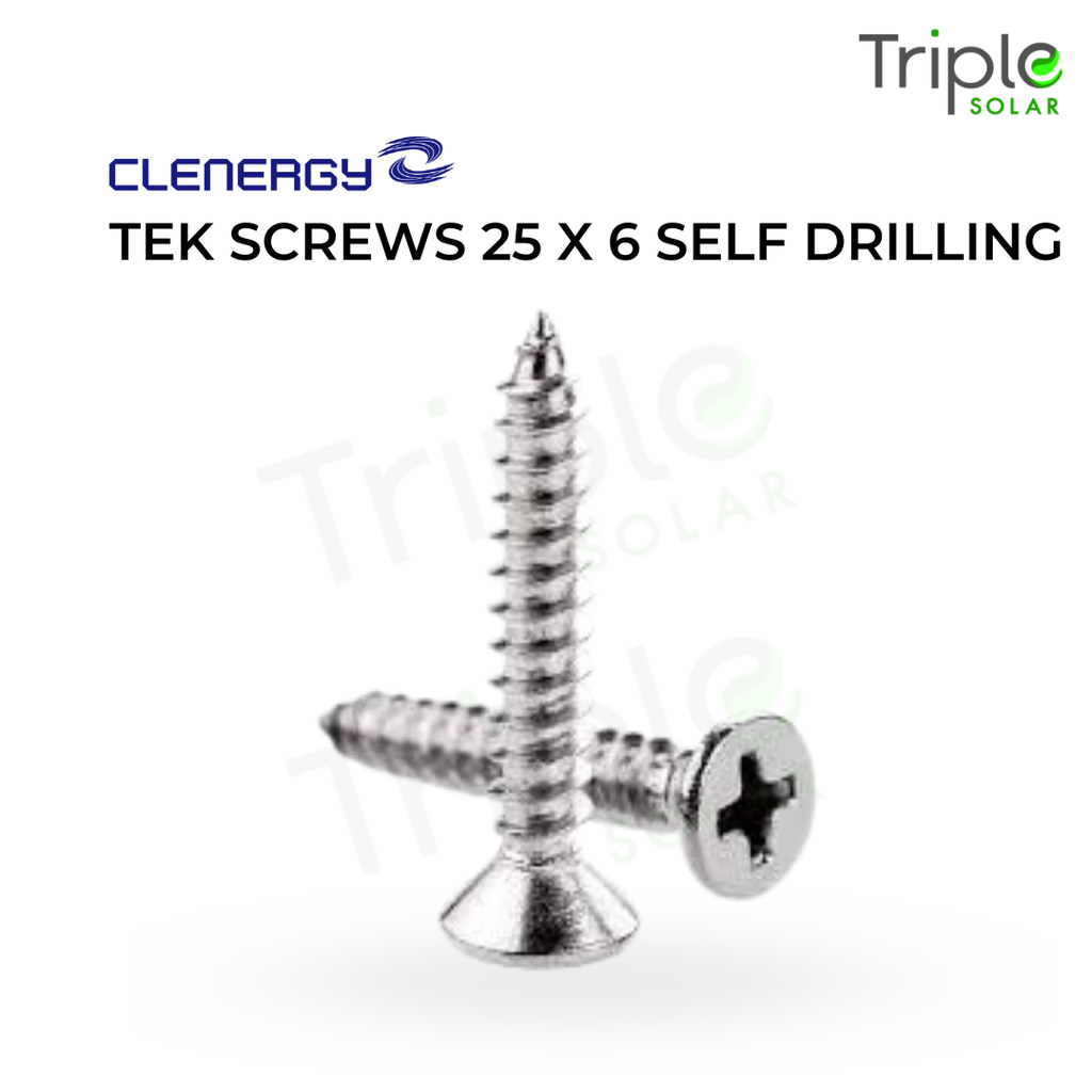 Tek Screws 25 x 6 Self drilling