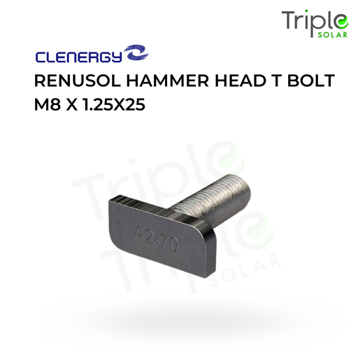 [SR090] Renusol Hammer Head T Bolt M8 x 1.25x25